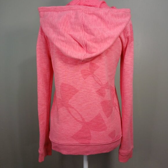 UNDER ARMOUR HOODIE, PINK ON PINK, SIZE XS - Picture 4 of 4